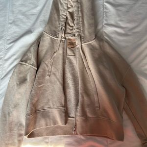 Size XS cropped zip up hoodie